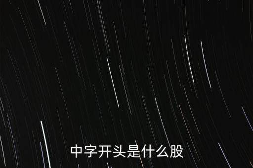 中字開頭是什么股