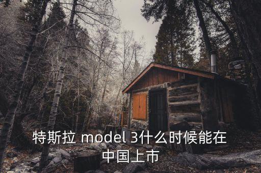 特斯拉 model 3什么時(shí)候能在中國(guó)上市