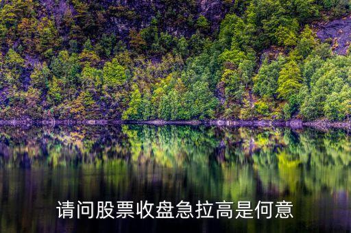 股票收盤拉漲什么意思，收盤上漲是什么意思