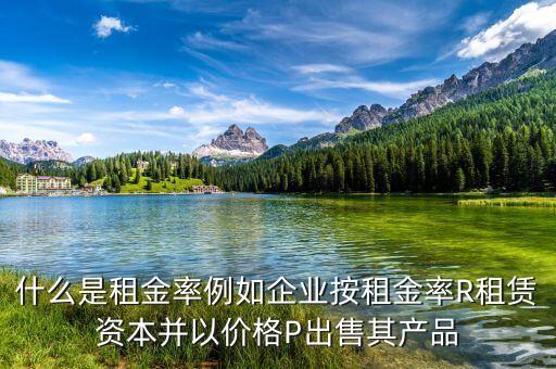 什么是租息率，什么是租金率例如企業(yè)按租金率R租賃資本并以價(jià)格P出售其產(chǎn)品