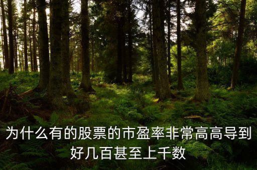 中國股市市盈率為什么那么高，為什么市盈率突然那么高