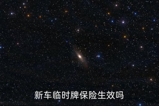 新車臨時牌保險生效嗎