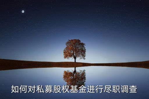 如何對私募股權基金進行盡職調查