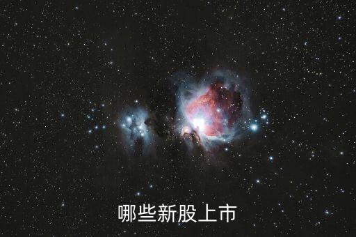 有什么新股上市，哪些新股上市