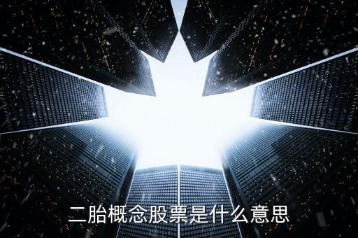 二胎概念股票是什么意思