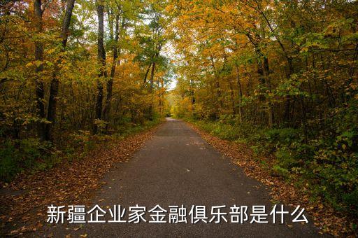 新疆企業(yè)家金融俱樂部是什么