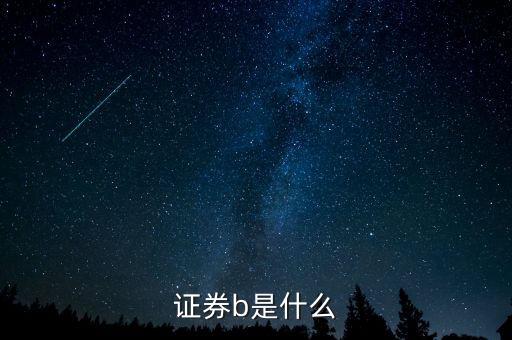 什么是b型證券營(yíng)業(yè)部，股市中證券B是什么為什么份額突然會(huì)減少那么多