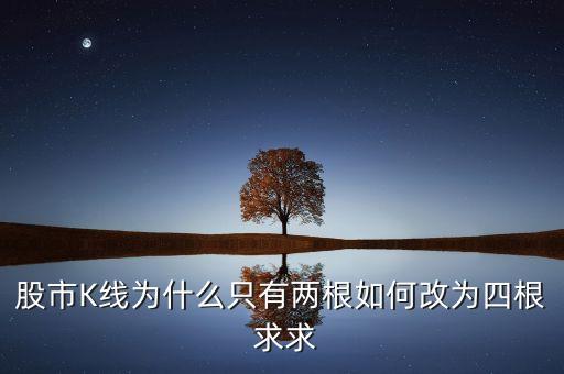 股市K線為什么只有兩根如何改為四根 求求