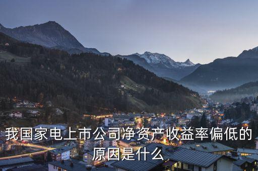 為什么家電股估值低，為什么tcl的家電看著賣的好多啊可是股價那么低呢