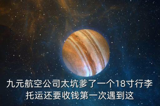 九元航空公司太坑爹了一個(gè)18寸行李托運(yùn)還要收錢(qián)第一次遇到這
