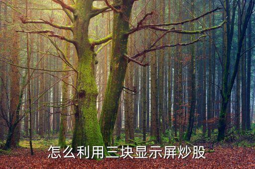 炒股為什么要4個(gè)屏幕，看盤操盤用專業(yè)多屏炒股軟件在多屏電腦上進(jìn)行分屏有必要嗎現(xiàn)在有