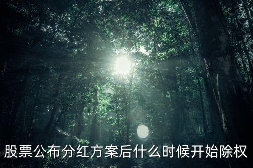 股票什么時候除權(quán)，股票公布分紅方案后什么時候開始除權(quán)