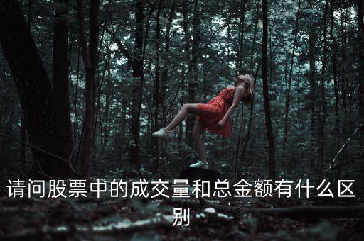 請(qǐng)問(wèn)股票中的成交量和總金額有什么區(qū)別