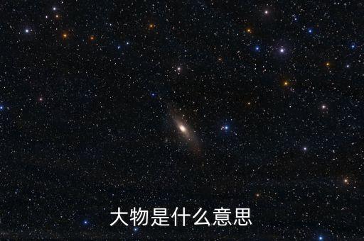 大物是什么意思
