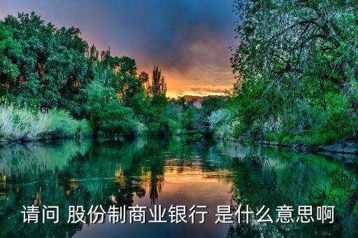 請(qǐng)問(wèn) 股份制商業(yè)銀行 是什么意思啊