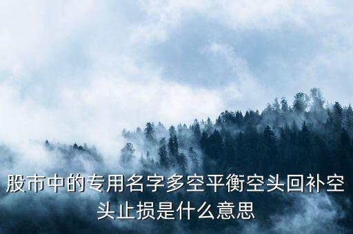 什么是多空平衡，多頭獲利和多空平衡是什么意思啊