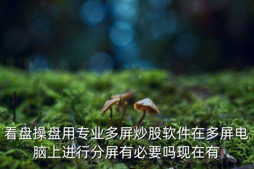 看盤操盤用專業(yè)多屏炒股軟件在多屏電腦上進行分屏有必要嗎現(xiàn)在有
