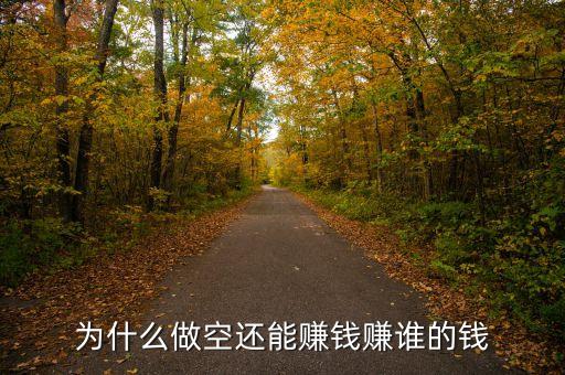 為什么做空也能賺錢，為什么做空還能賺錢賺誰的錢
