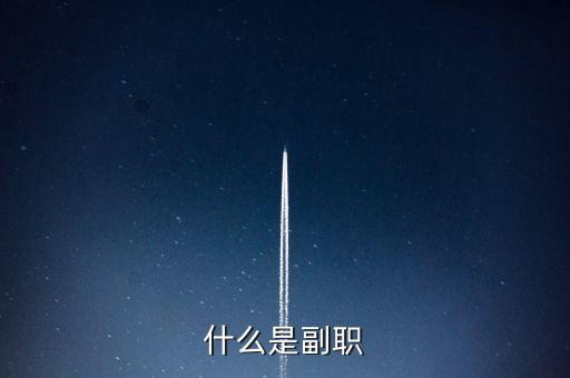 銀行副職是什么，什么是副職