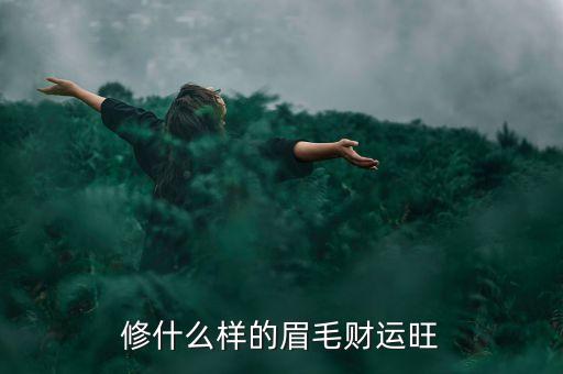 修什么樣的眉毛財(cái)運(yùn)旺