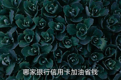 哪家銀行信用卡加油省錢