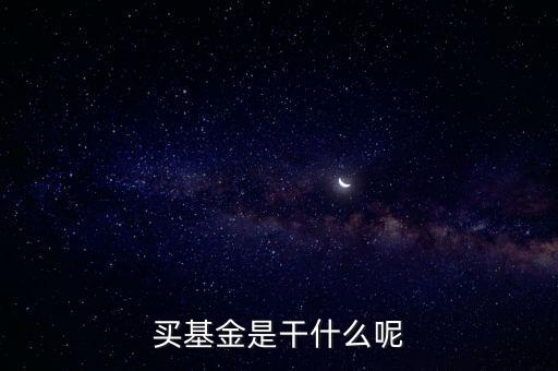 買(mǎi)基金是干什么呢