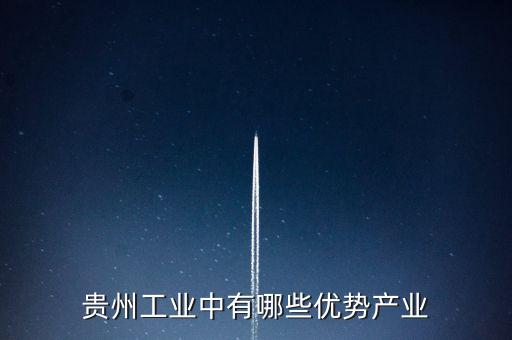 貴州工業(yè)中有哪些優(yōu)勢(shì)產(chǎn)業(yè)