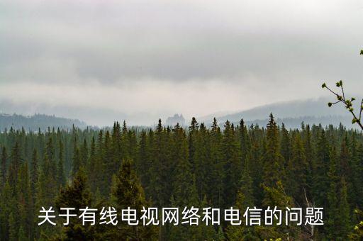 關(guān)于有線電視網(wǎng)絡(luò)和電信的問題