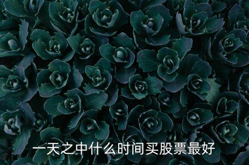買股票什么時(shí)間買最好，每天哪段時(shí)間買股票比較好