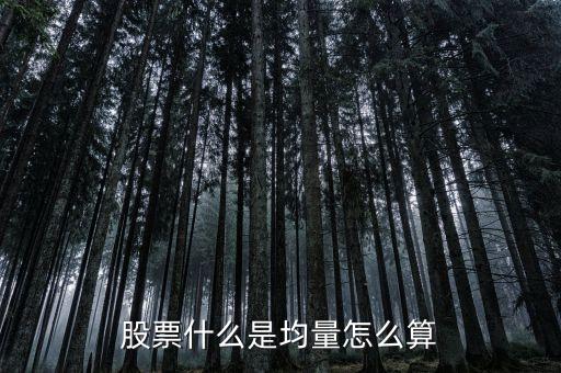 股票每筆均量是什么，股票什么是均量怎么算