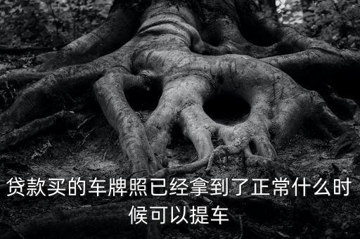 銀行款下來什么時(shí)候能上牌照，外地戶口分期付款買車多長時(shí)間能拿牌照
