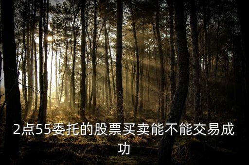 2點55委托的股票買賣能不能交易成功