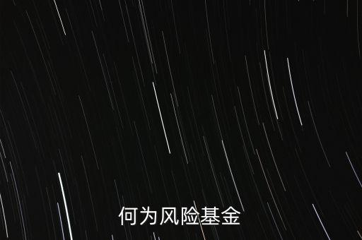 什么是風(fēng)險投資基金，何為風(fēng)險基金