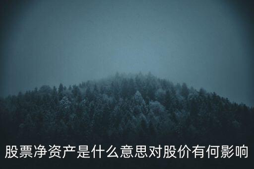 股票凈資產(chǎn)是什么意思對(duì)股價(jià)有何影響