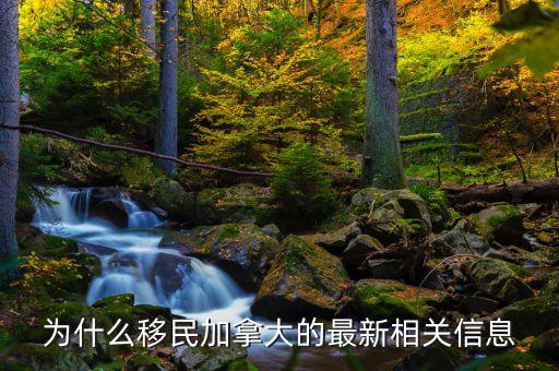為什么移民加拿大的最新相關信息