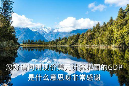 您好請(qǐng)問(wèn)用現(xiàn)價(jià)美元計(jì)算某國(guó)的GDP是什么意思呀非常感謝