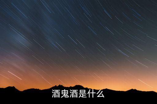 酒鬼酒是什么