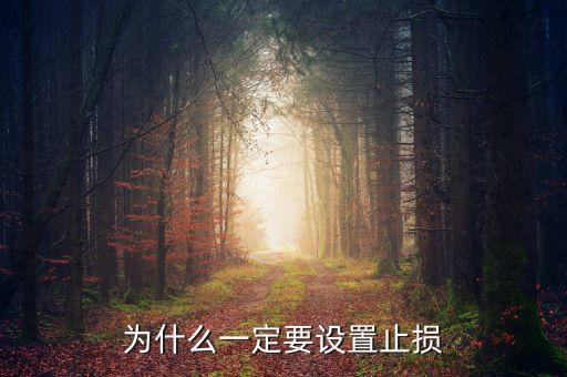 為什么要設(shè)置止損，為什么一定要設(shè)置止損