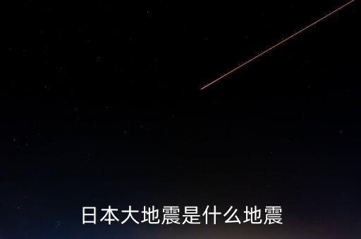 日本大地震是什么地震