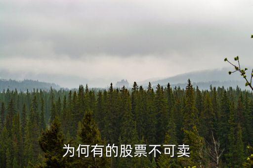 為什么股票不能賣出，為什么我的股票賣不出去呀