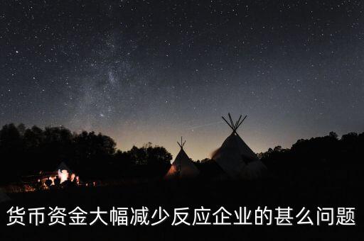 貨幣資金少說明什么，人民幣存款減少說明什么