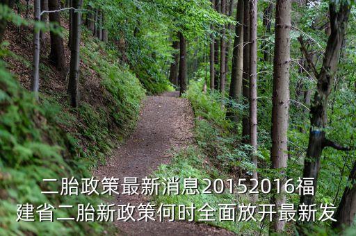 福建普遍二孩什么時(shí)候放開(kāi)，2010福建計(jì)劃生育什么時(shí)候才可以生二胎
