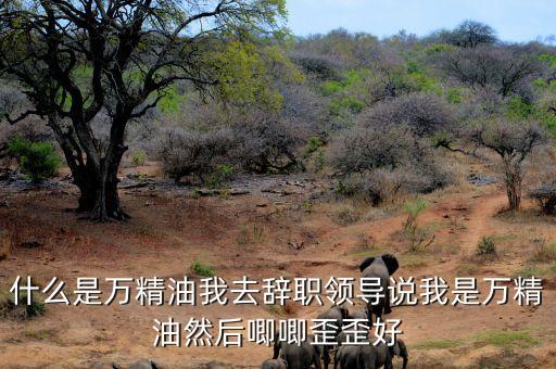 萬斤油是指什么樣人，什么是萬精油我去辭職領(lǐng)導(dǎo)說我是萬精油然后唧唧歪歪好