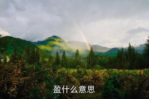 盈什么意思