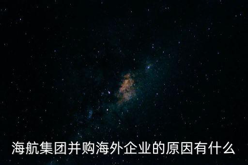 海航集團并購海外企業(yè)的原因有什么