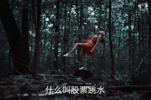 什么叫股票跳水