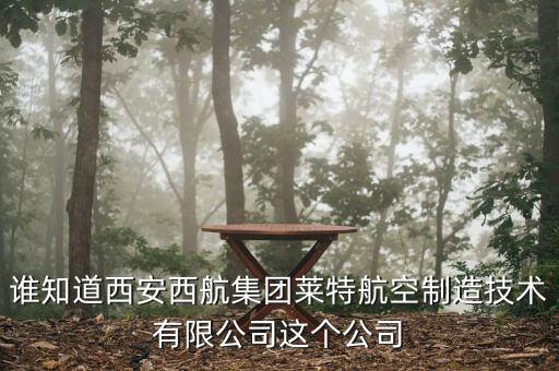 誰知道西安西航集團萊特航空制造技術(shù)有限公司這個公司