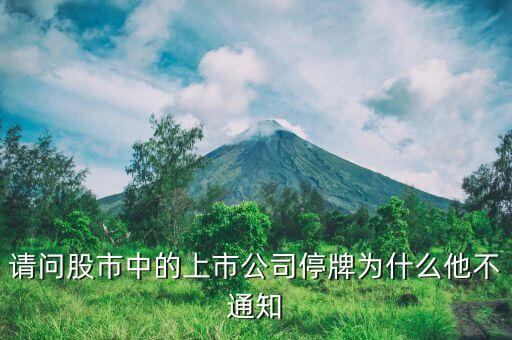 請(qǐng)問股市中的上市公司停牌為什么他不通知