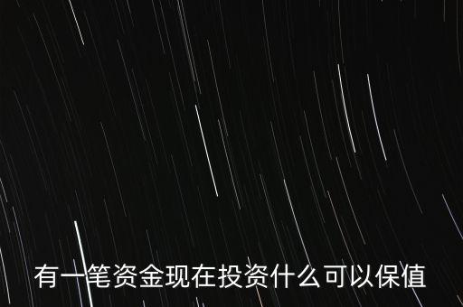 2016年投資什么最保值，有一筆資金現(xiàn)在投資什么可以保值