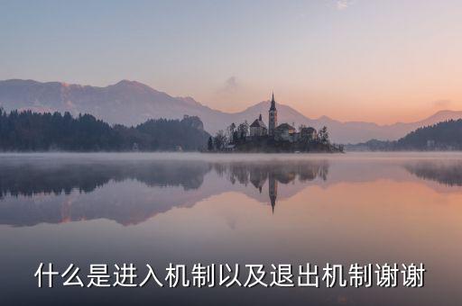 什么是進入機制以及退出機制謝謝
